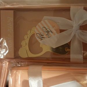 60ct BabyShower Footprint Keychain  Bottle Opener